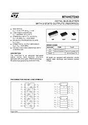 DataSheet M74HCT240 pdf